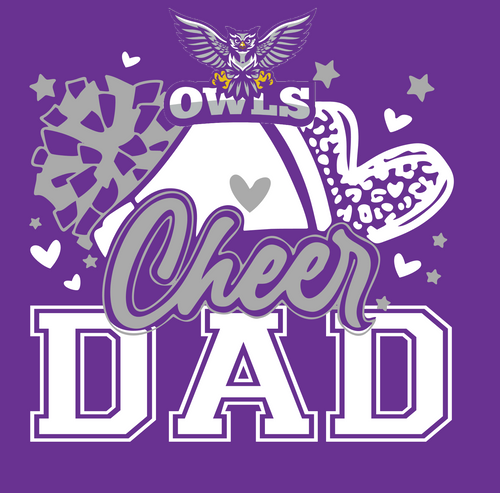 EFG Cheer Adult Purple Shirts