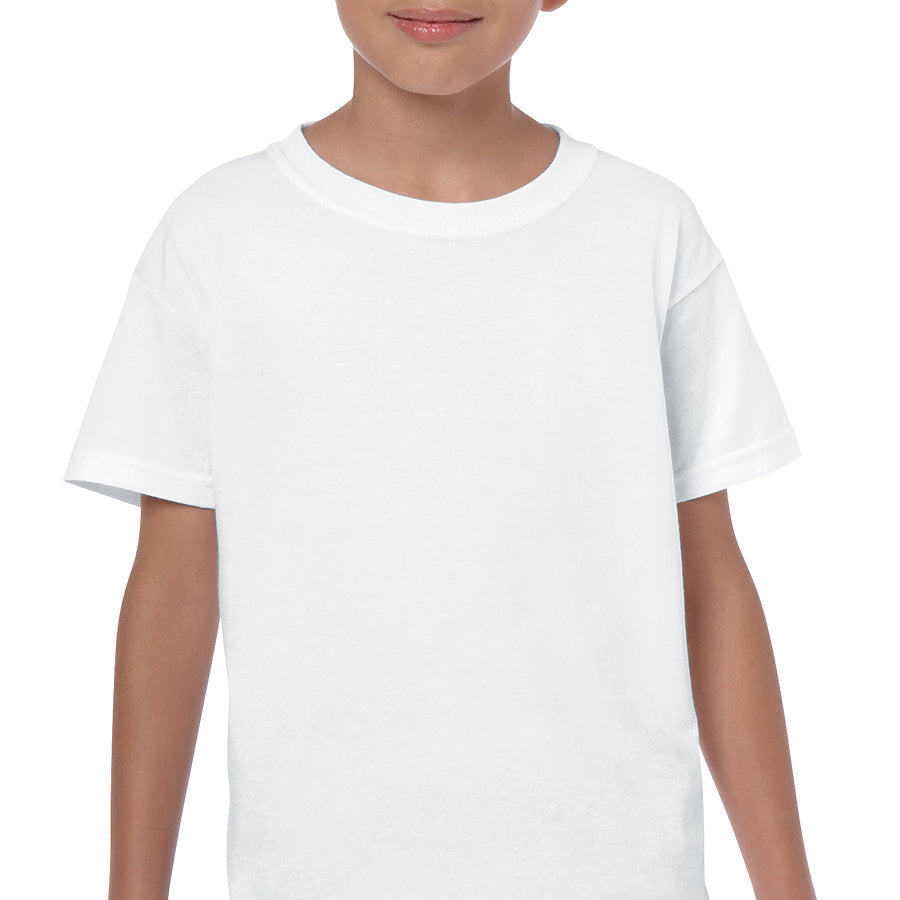 Gildan White Heavy Cotton Youth T-Shirts