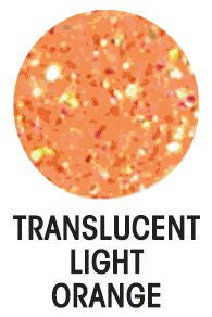 Translucent Light Orange Glitter HTV